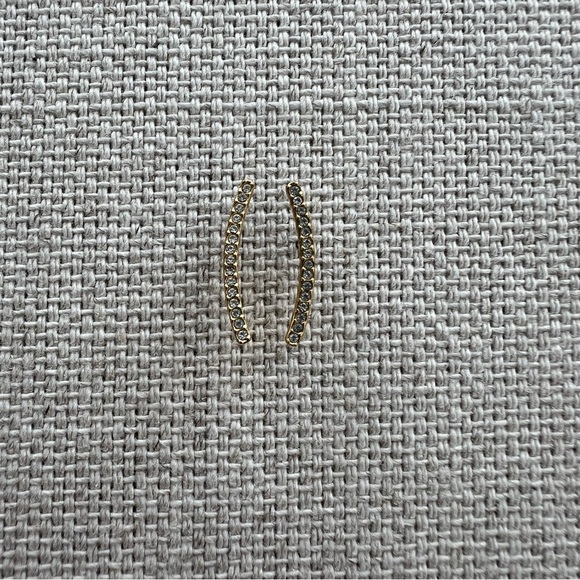 NADRI • Gold Plated Zirconia Ear Climbers Earrings - Picture 2 of 5